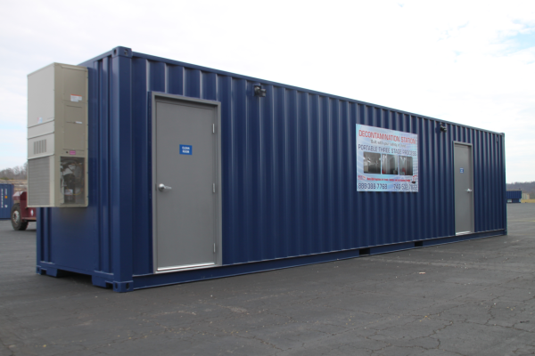 Decontamination Showers, shipping container modification, DropBox Inc, ISO Shipping container, custom shipping container modification, Decontamination Shower, decontamination station, custom container modification, custom ISO shipping container modification, ISO shipping container modification, custom storage container, decontamination shower trailer, Decon Shower, containerized decon shower, portable decon shower, modular decon shower, Mobile decontamination shower, custom project studies, custom solutions, shipping container modification sizes